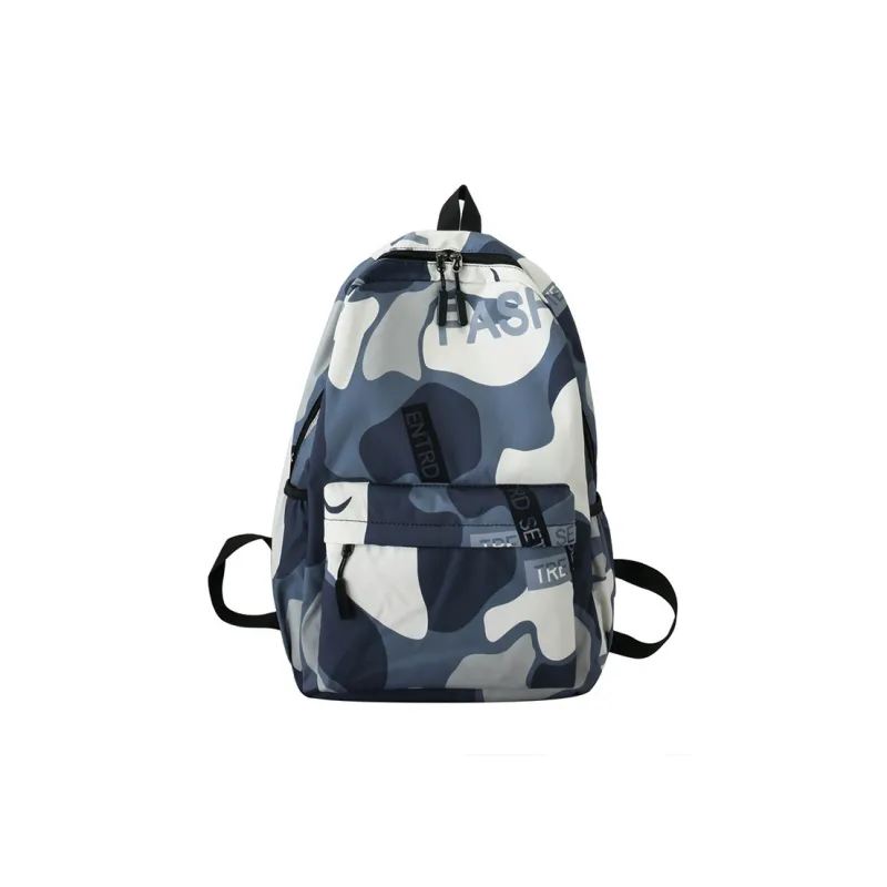 ALNI BITTON Nylon Backpack Regular Men's Camouflage Gray/Green Camouflage/Camouflage Blue-0