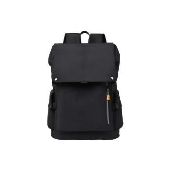 MUYKUY Oxford Laptop Bag Large Size Unisex Black