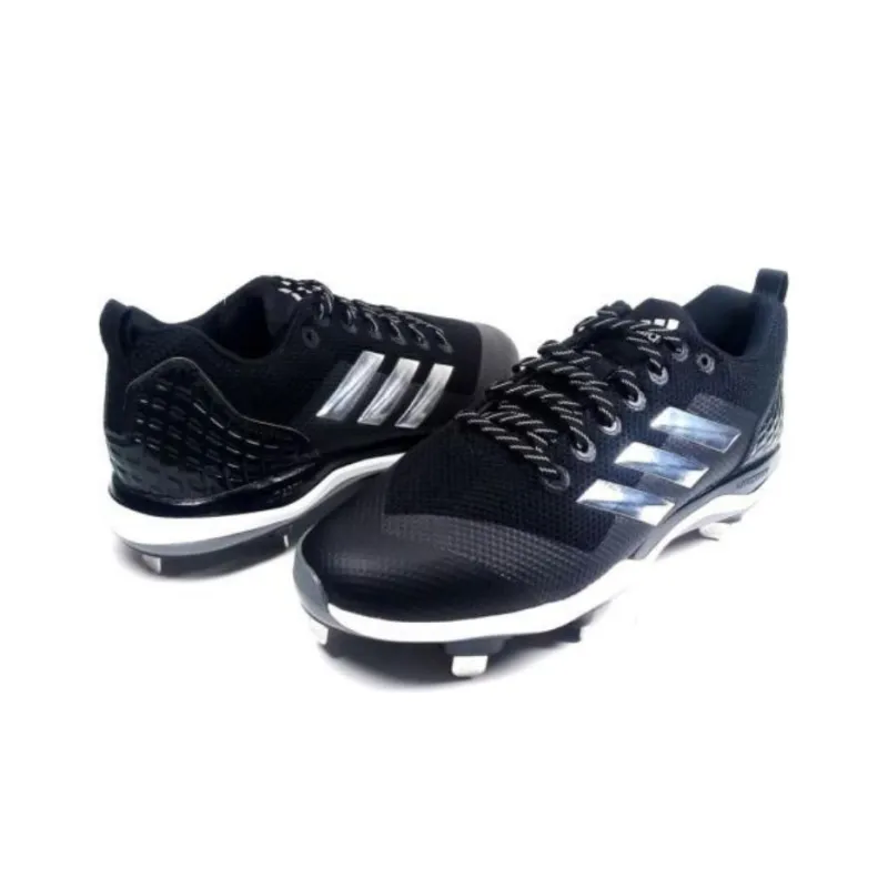 Adidas Power Alley 5 Cushioning Wear-Resistant Low-Top Training Shoes Men's Black-3