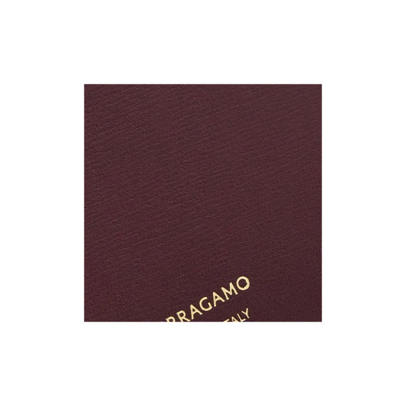 FERRAGAMO Palm Calfskin Wallet Regular Men's Dark Color Barolo-4