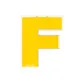 Letter F Wall-Mounted Storage Box (Building Blocks Not Included)
