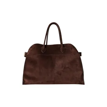 THE ROW Margau Soft Suede Tote Bag Shopping Bag Handbag Regular Women's Mocha