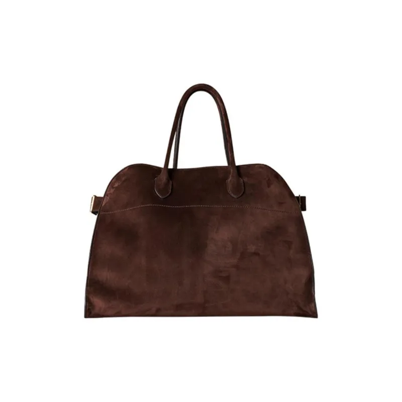 THE ROW Margau Soft Suede Tote Bag Shopping Bag Handbag Regular Women's Mocha-0