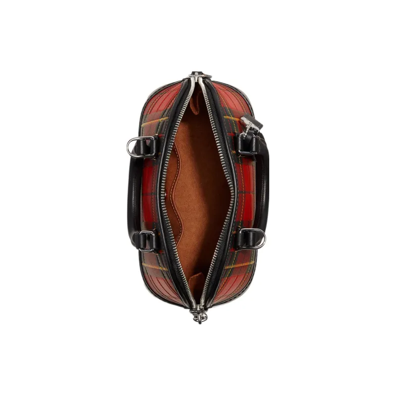 COACH Revel Leather Handbag, Shoulder Bag, Crossbody Bag Medium Size Women's Red & Black-3