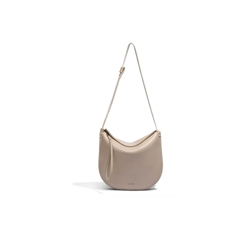 Tanita West Cow Leather Saddle Bag, Shoulder Bag Medium Size Women's Coffee/Black-12