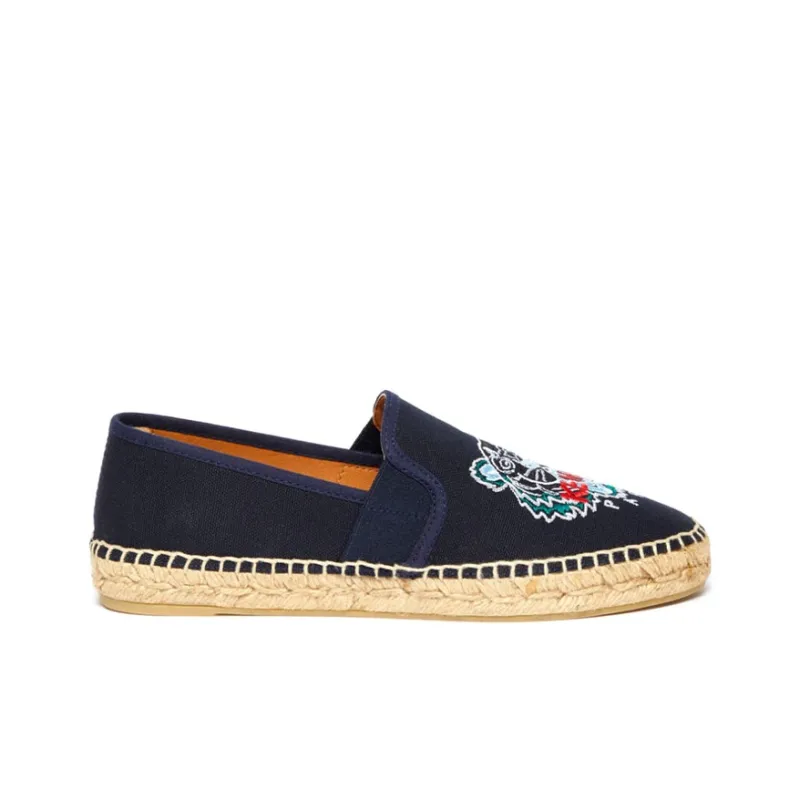 KENZO Tiger Espadrilles Casual Single Shoes Women's Marine Blue-1