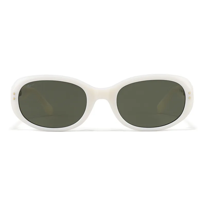 Fakeme Plate Frame Oval Sunglasses Unisex-2
