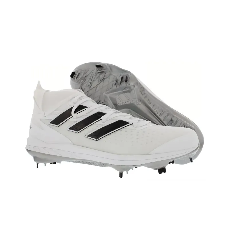 Adidas Afterburner 8 Cushioning, Wear Resistant Mid Top Training Shoes Men's White-3