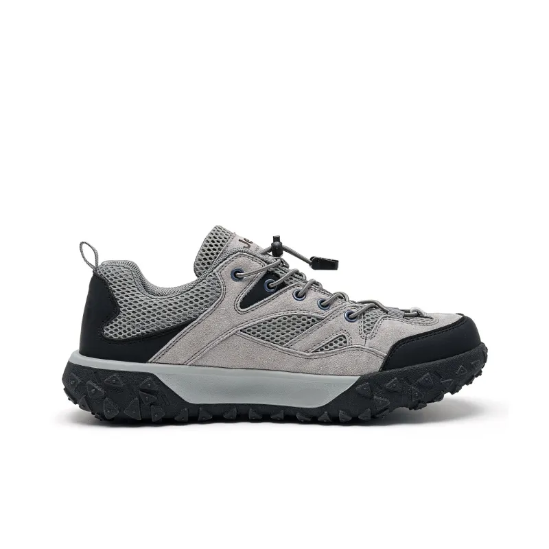 Jeep Cushioning, Slip Resistant, Abrasion Resistant, Breathable, Coverage, Support Low Top Hiking Shoes Men's Gray-1