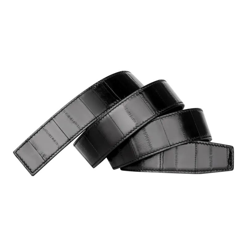 Jaylen Oos Eel Skin Leather Belts Men's Width  3.5cm-2