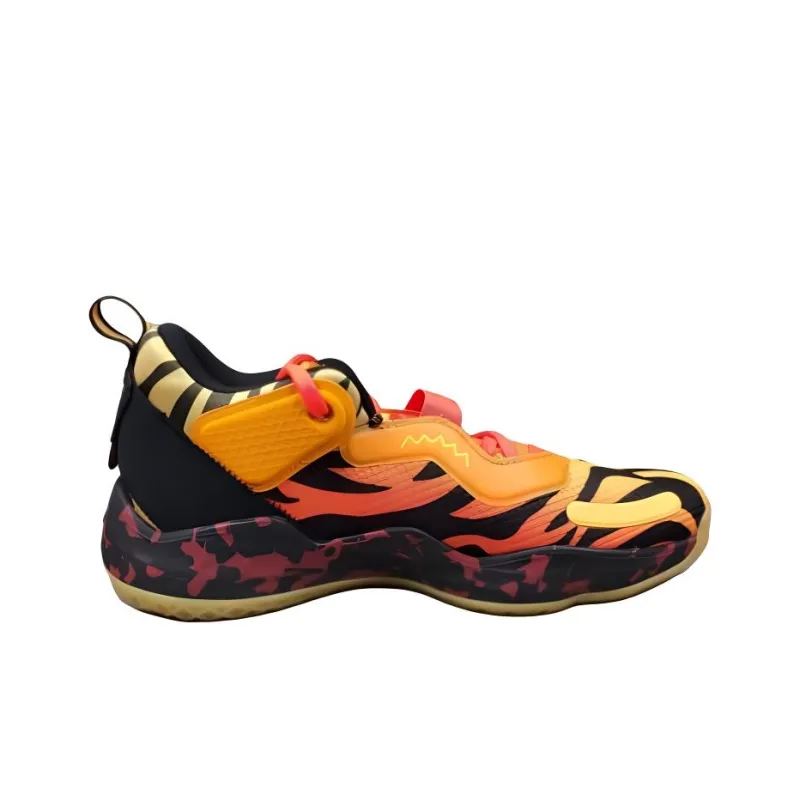 Adidas D.O.N. Issue #3 Eye Of The Tiger Cushioning Slip Resistant Mid Top Basketball Shoes Unisex Yellow Black-1