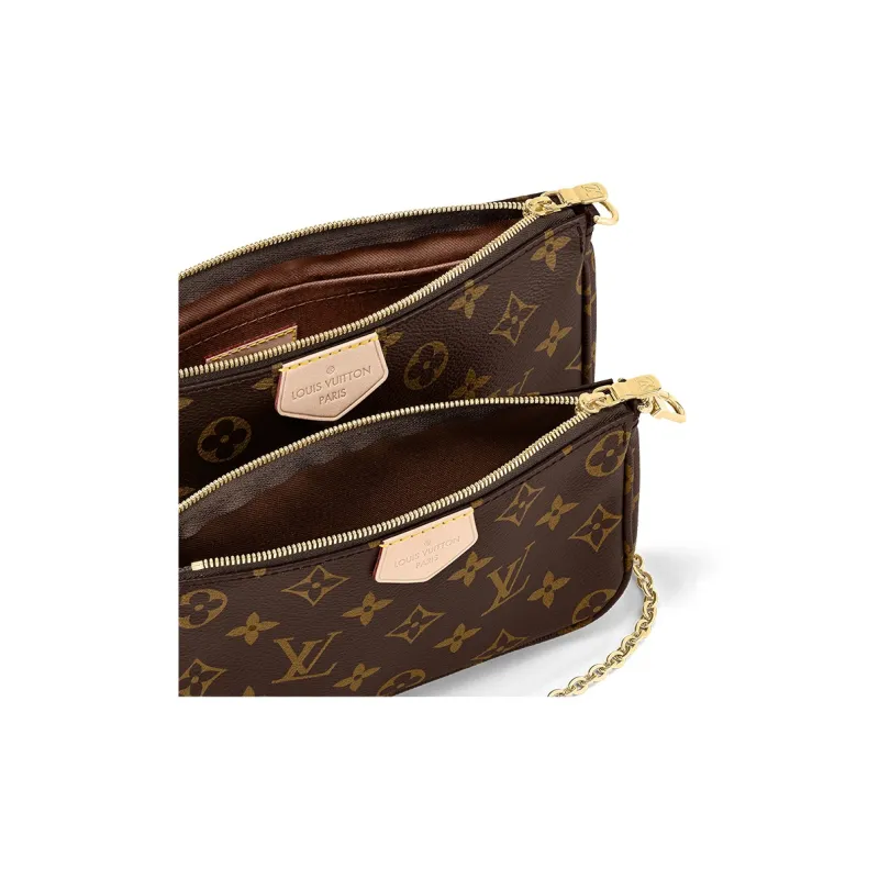 LOUIS VUITTON Multi Pochette Accessoires Monogram Khaki-4