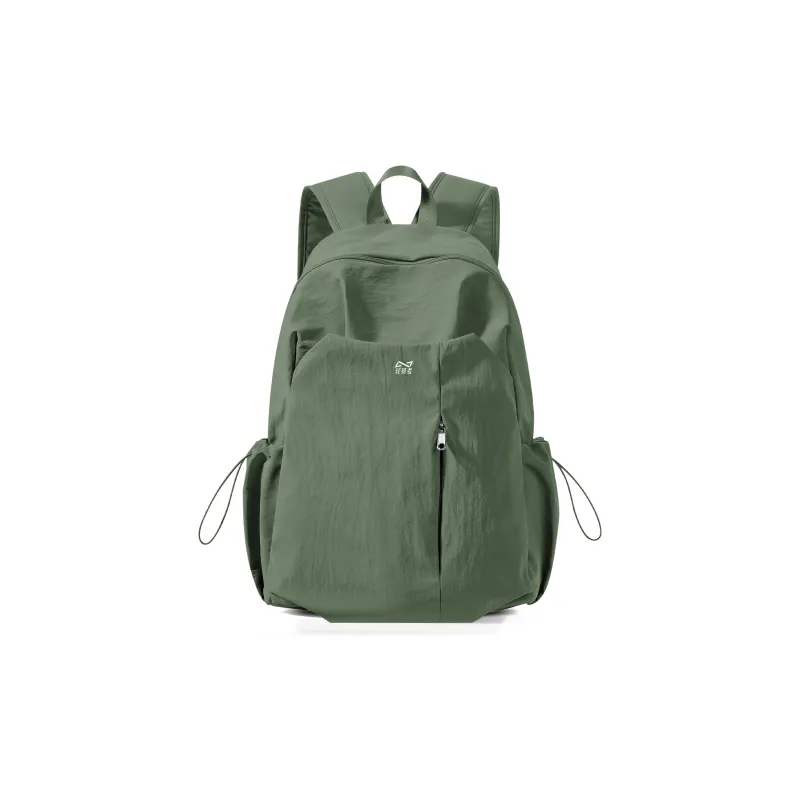 QING QI ZHE Washed Fabric Backpack Regular Unisex Multicolor-20