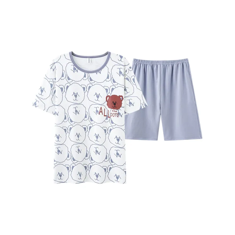 Mulong Family Pajama Set Unisex Light Blue-0