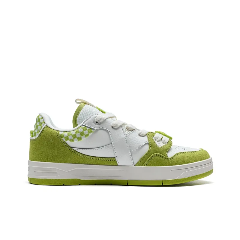 XTEP MAXX1.0 Skateboard Shoes Men Low Top Sail White/Lime-1
