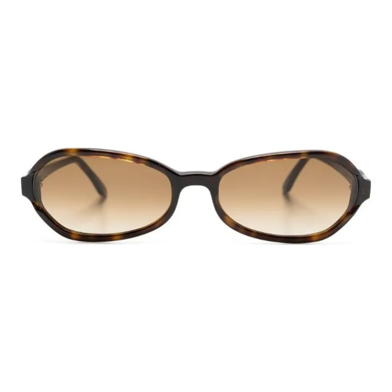 OUR LEGACY Drain Tortoiseshell Oval-frame Sunglasses-1
