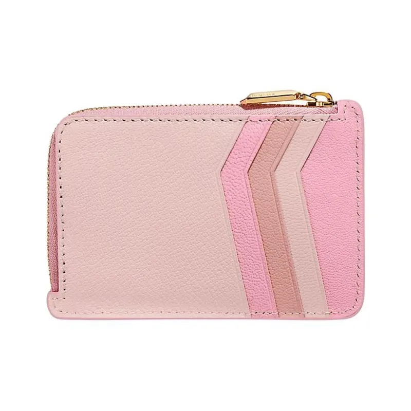 TIFFANY & CO. Tiffany T Goatskin Card Holder Women's Pink-2