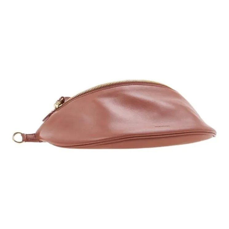 JIL SANDER Sheepskin Shoulder Bag, Crossbody Bag, Handbag, Fanny Pack Women's Rosewood Brown-4