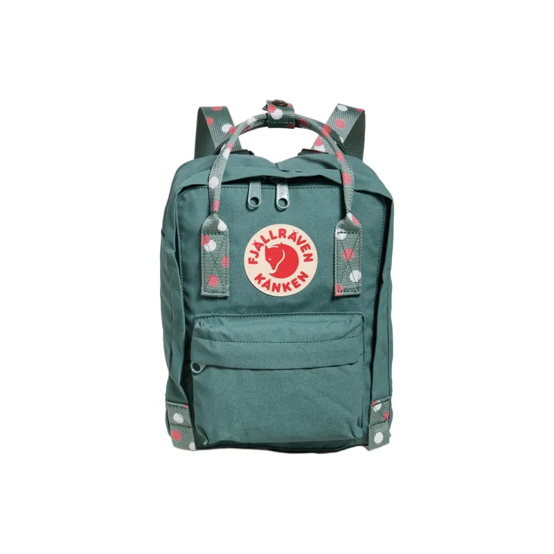Fjallraven Kanken Vinylon Backpack Mini Unisex Frost Green/Multicolor Base Pattern-1