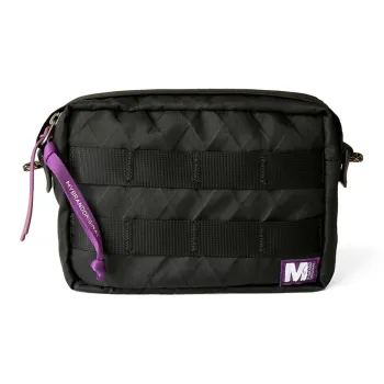 MYBRANDORIGINAL X-PAC Fabric Front Pocket Crossbody Bag Small Size Unisex Black