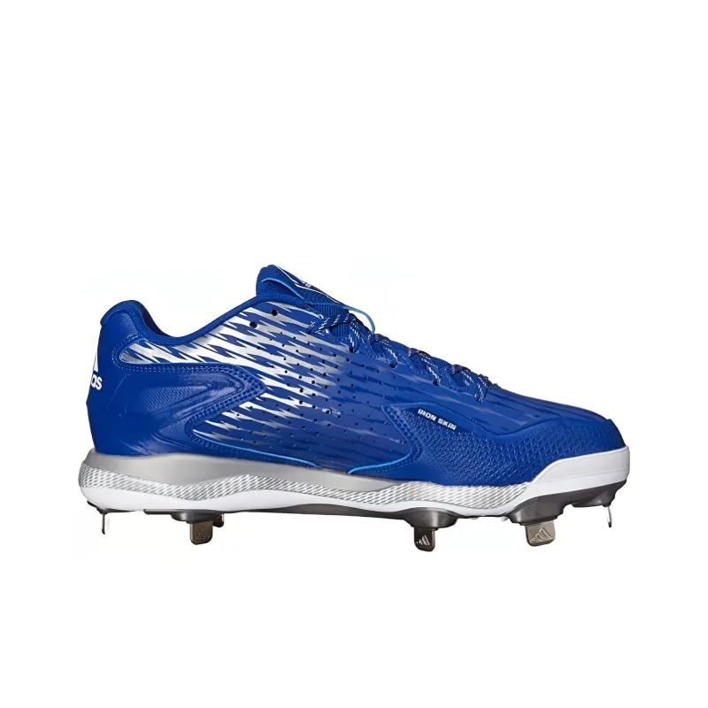 Adidas PowerAlley Low Metal Baseball Cleats 'Blue'-1