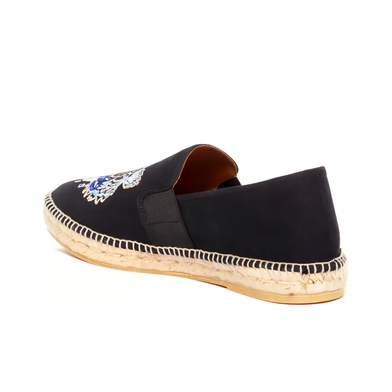 KENZO Tiger Espadrilles Women's Casual Shoes Men's Black-3