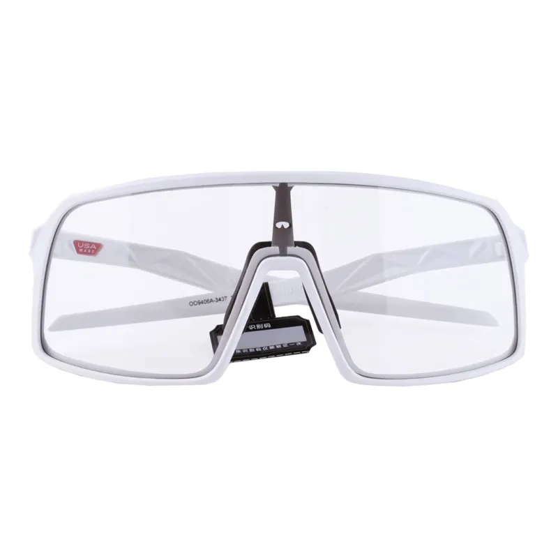 Oakley Plate Frame Irregular Shape Sunglasses Unisex White-0