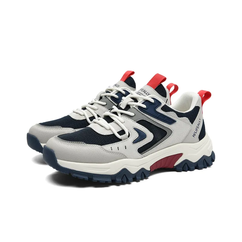HLA Wear-Resistant Height Increasing Low-Top Casual Shoes Men's-1