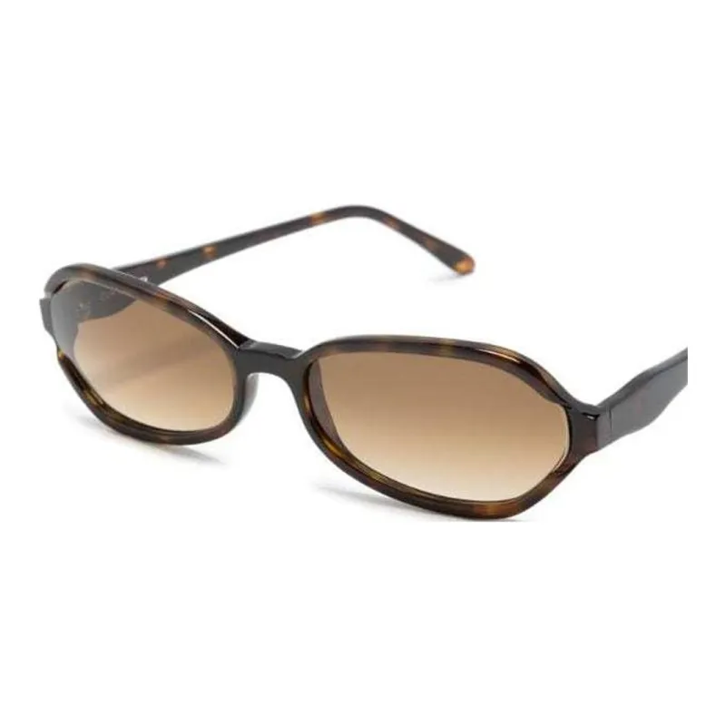 OUR LEGACY Drain Tortoiseshell Oval-frame Sunglasses-2
