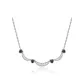 Necklace-Black and Silver Style