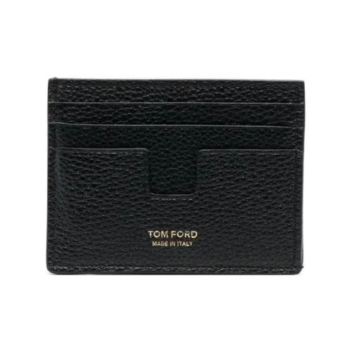 TOM FORD Logo-stamp Grained-leather Cardholder