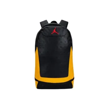 Jordan Polyurethane Basketball Backpack Unisex Black Yellow Color Scheme Bruce Lee Color Scheme