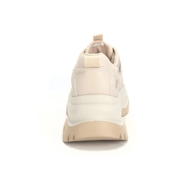 WOOS BOBO Cushioning, Breathable, Supportive, Lightweight, Height Increasing Low Top Chunky Sneakers Women's-3