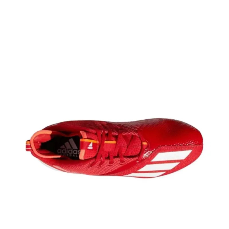 Adidas FG Rubber Long Studs Cushioning Wear-Resistant Soccer Shoes Men's Red-2