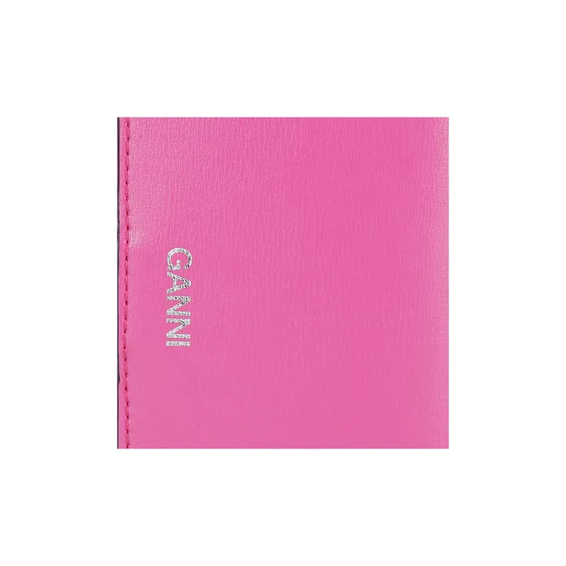 GANNI Leather Wallet Mini Women's Pink-3