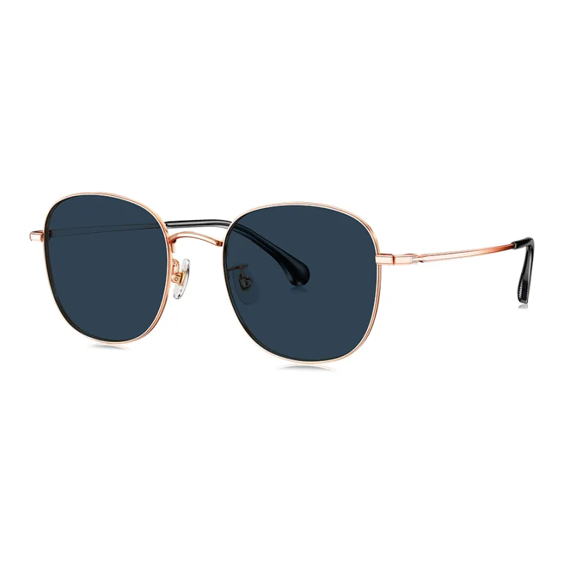 PARIM Alloy Aviator Sunglasses Unisex White, Rose Gold, Light Gold-3