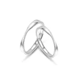999 Pure Silver Plain - Couple Rings
