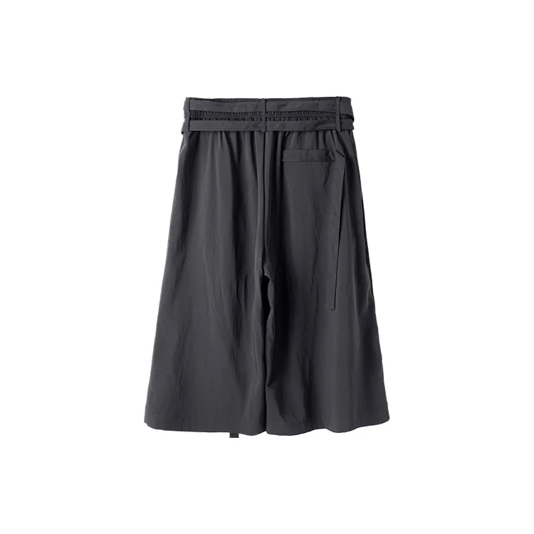 HUANXIANGZHE Casual Shorts Unisex Black-1