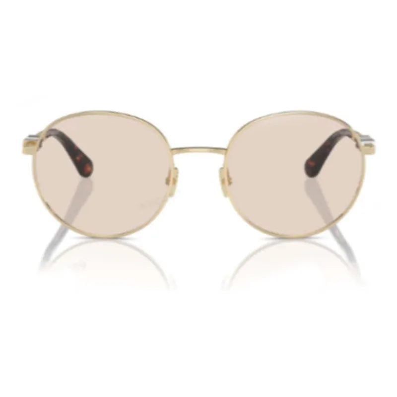 CHANEL Round Sunglasses Women's Gold-1