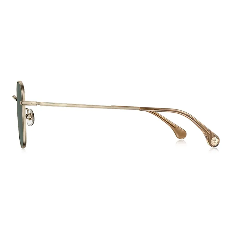 PARIM Alloy Aviator Sunglasses Unisex White, Rose Gold, Light Gold-8