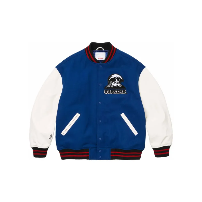 Supreme Wave Varsity Jacket-2
