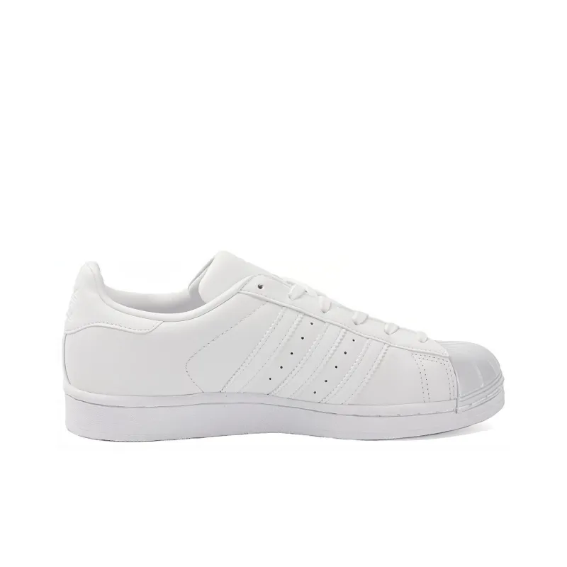 Adidas SUPERSTAR Non slip Lightweight Low Top Skateboard Shoes Women's White-1