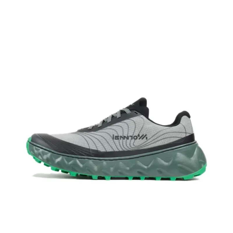 NNormal Cushioning Wear Resistant Low Top Trail Running Running Shoes Women's Gray Green Black-0