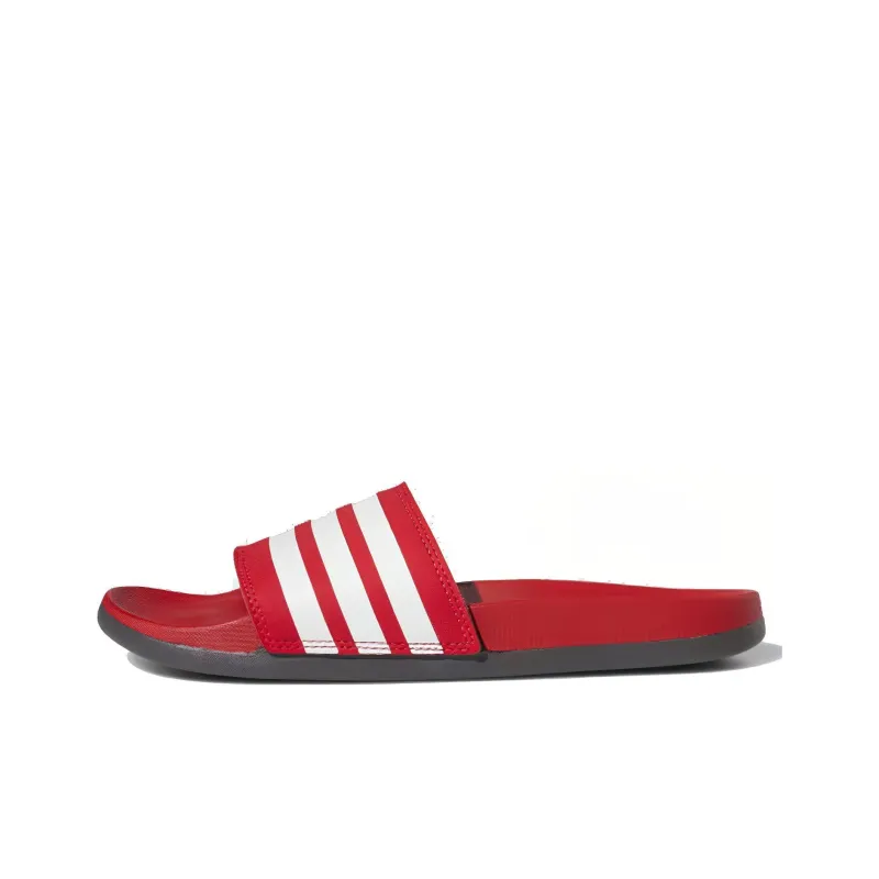 Adidas Adilette Comfort Slides 'Scarlet White'-0