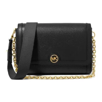 MICHAEL KORS Freya Leather Portable Crossbody Bag, Shoulder Bag Women's Black