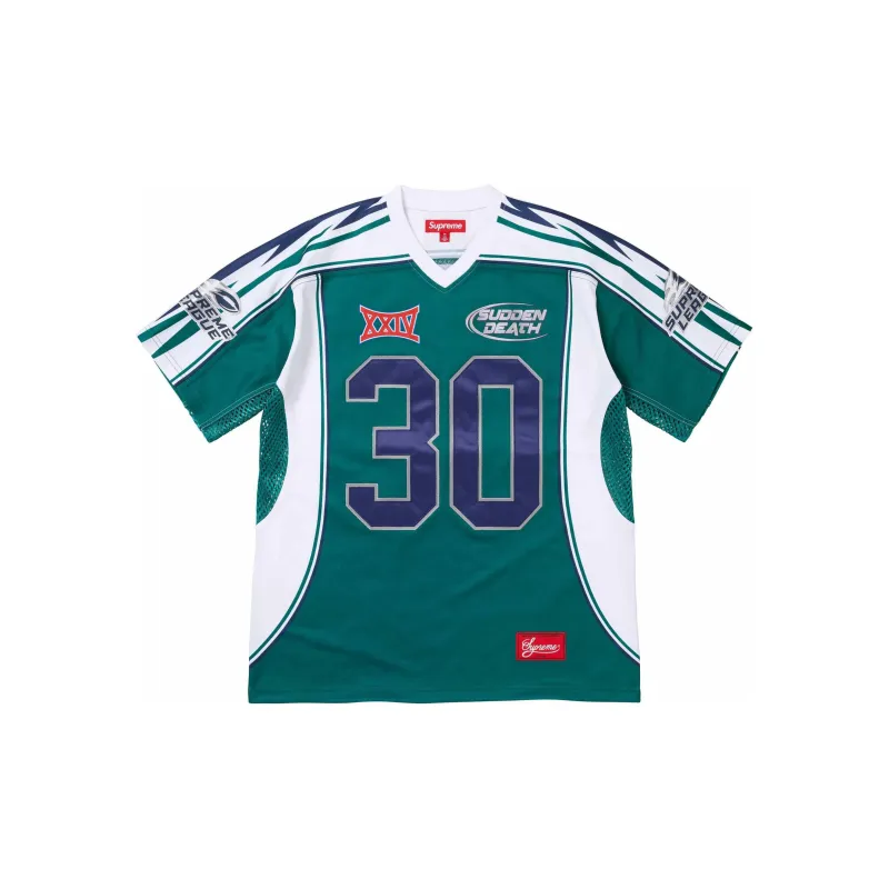 Supreme Sudden Death Football Jersey Black L - POIZON