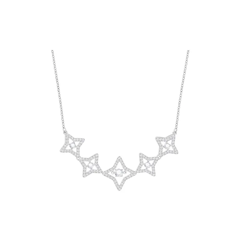 Swarovski Sparkling Dance Star Necklaces Women's White-0