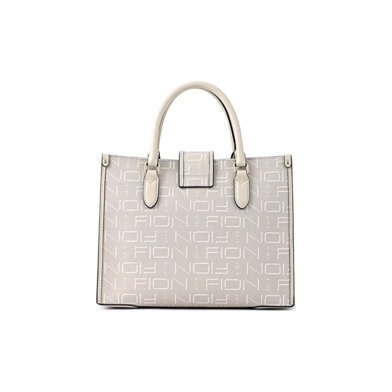 FION Soft Crossbody Handbag Women's Coffee/Camel, Gray Beige White-6