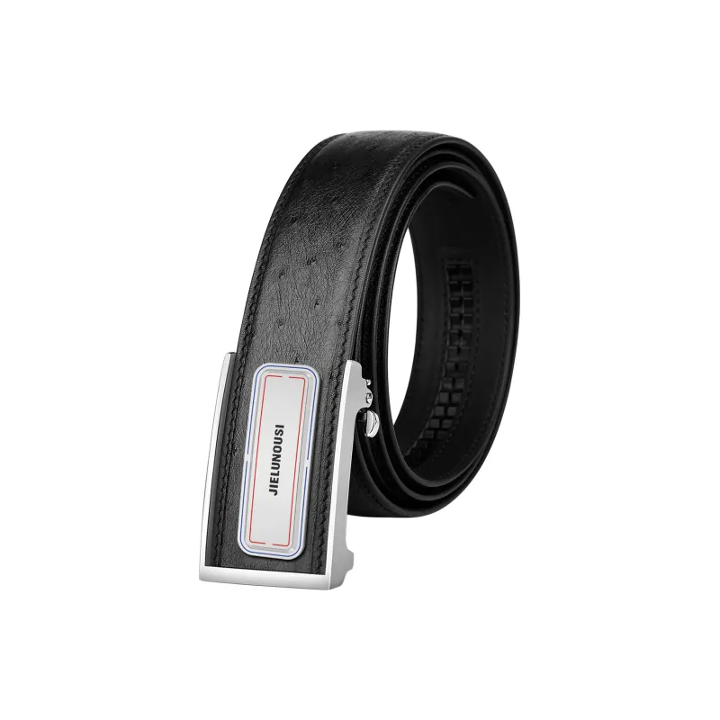 Jaylen Oos Automatic Buckle Business Casual Pants Belt Top Grain Cow Leather Leather Belts Men's Width 3.5cm-10
