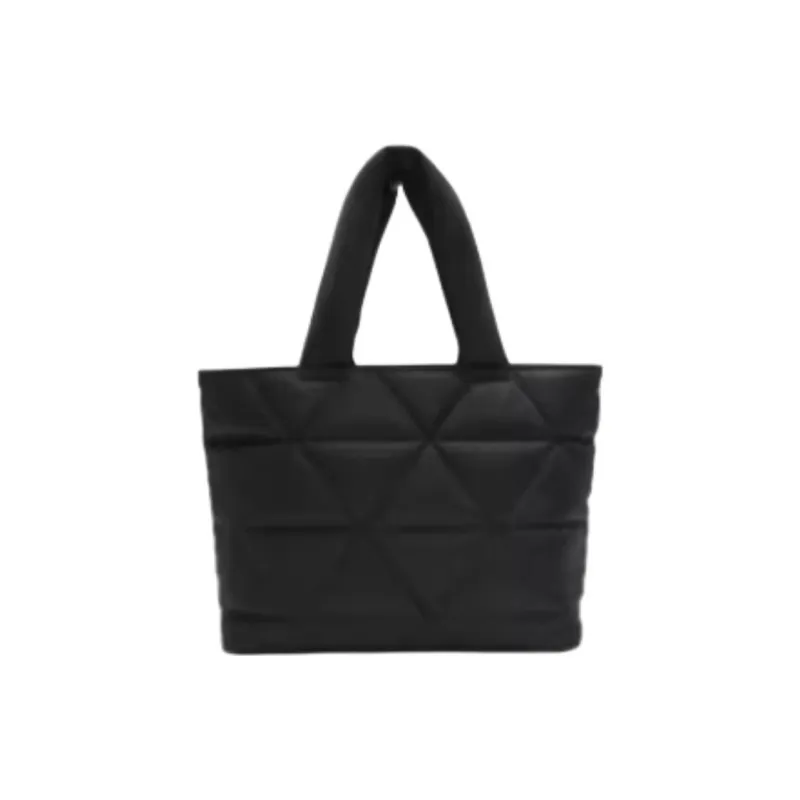 GUESS Fabric Tote Bag Shopping Bag Shoulder Bag Handbag Medium Size Women's Black-1